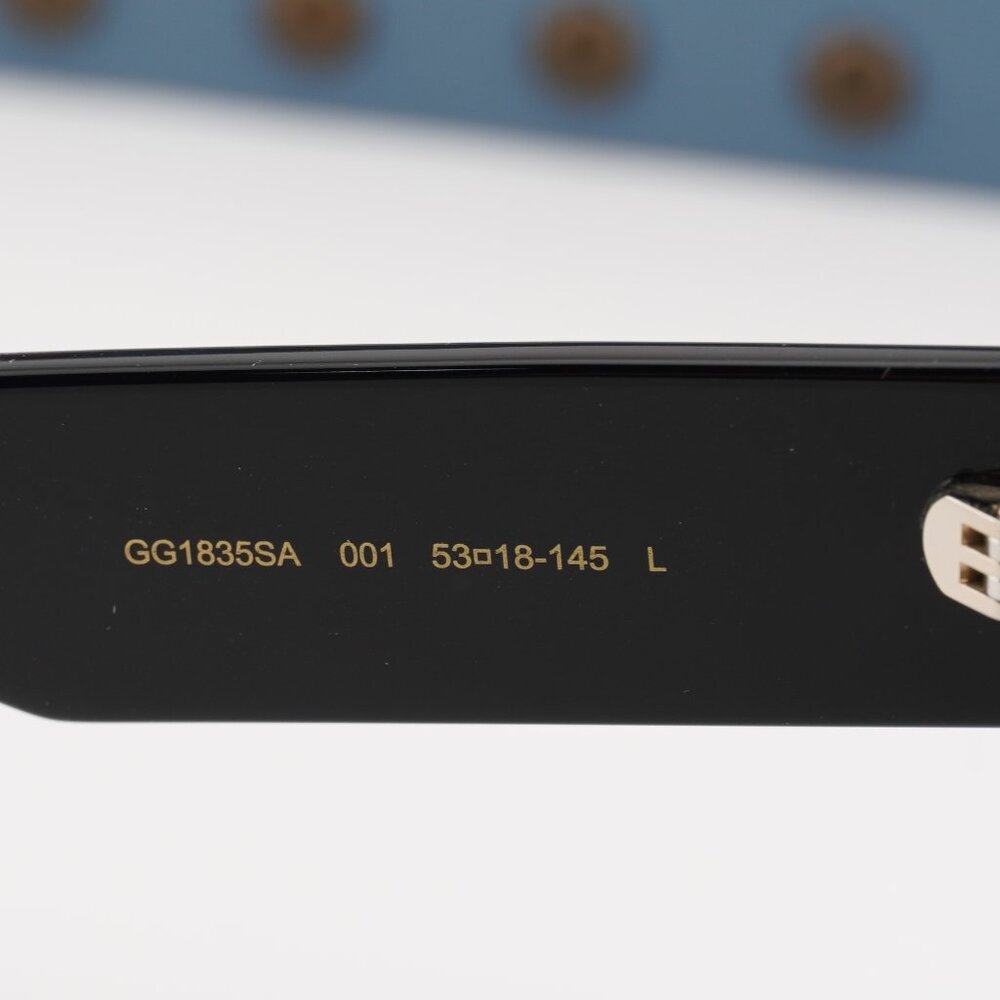 Gucci GG1835SA 001 Square Sunglasses - Black/Grey - Picture 10 of 11